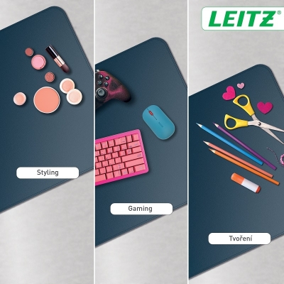 Mapa birou albastru inchis, 80 x 40 cm, Leitz